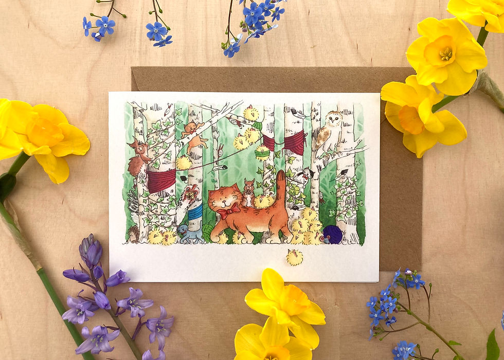 Thumbnail: 'Spring Chicken' Card and Envelope