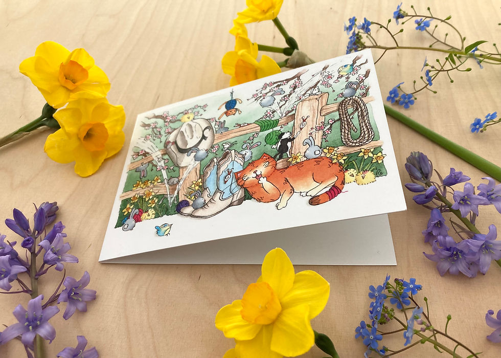 Thumbnail: 'Bunny Bonanza' Card and Envelope