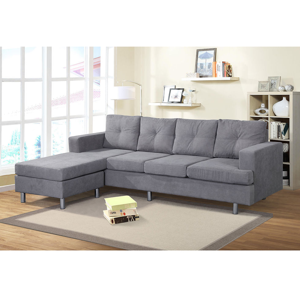 Sectional Sofa Set for Living Room with L Shape Chaise Lounge ,Left or Right Ha