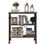 Thumbnail: 3-Tier Bookshelf, Rustic Industrial Style Bookcase Furniture, Free Standing Stor