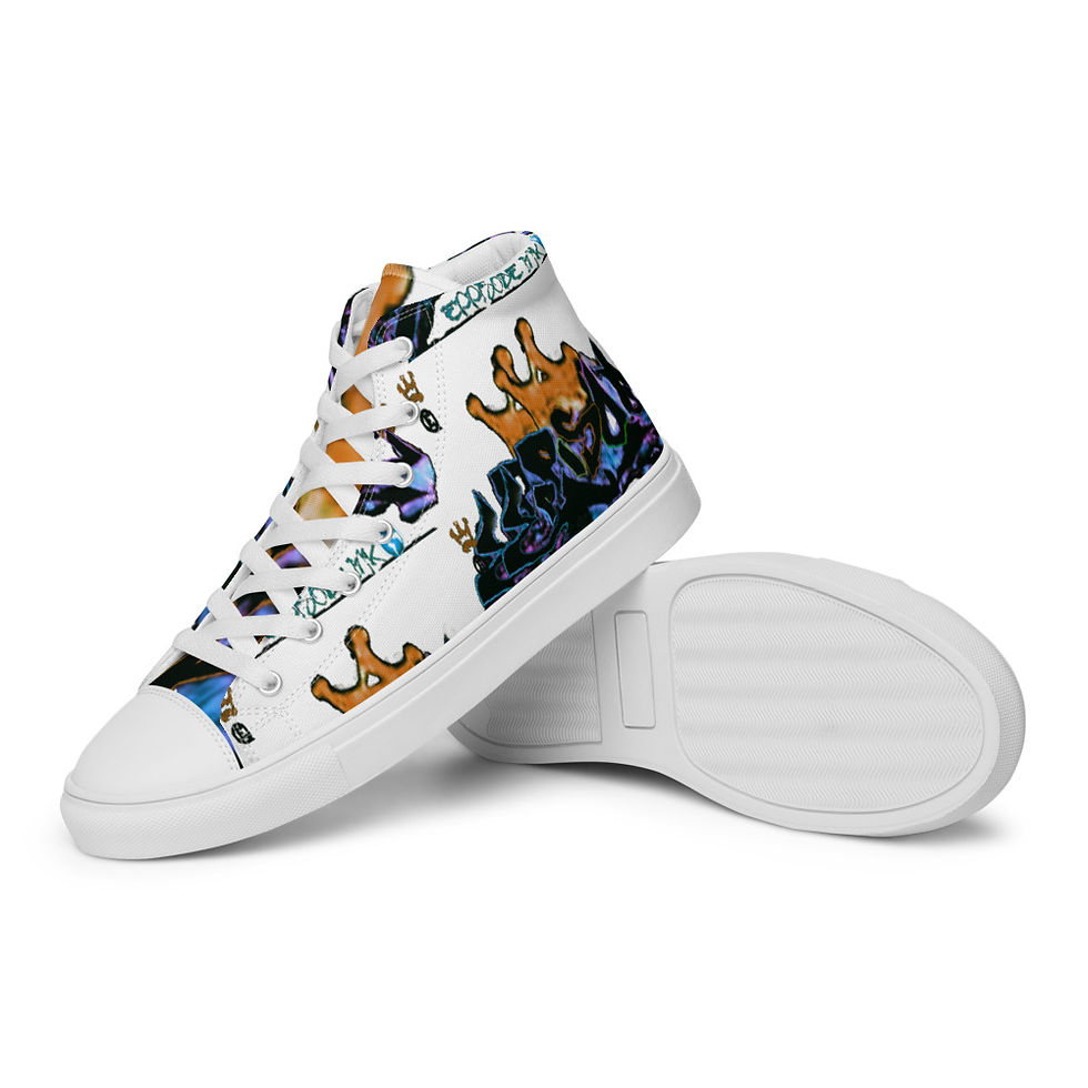 Thumbnail: EPPISODE INK Men’s high top canvas shoes