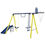 Thumbnail: 5 in 1 Outdoor Tolddler Swing Set for Backyard, Playground Swing Sets with Steel