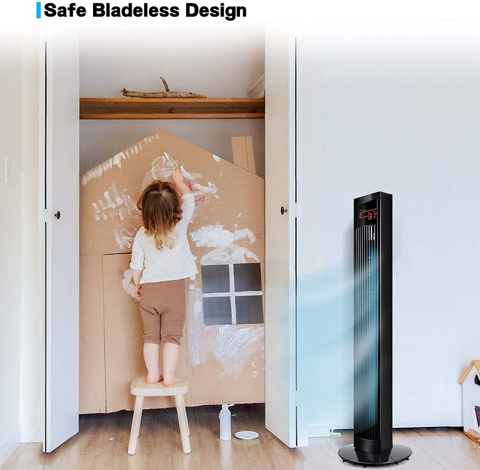 Thumbnail: Simple Deluxe 36   Electric Oscillating Tower Fan with Remote Controland Large L