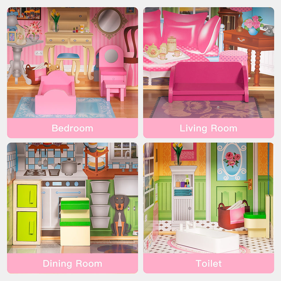 Thumbnail: Dreamy Dollhouse for KidsGreat Gift for BirthdayChristmas