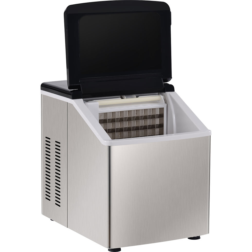 Thumbnail: Portable Countertop Ice Maker Machine for 24 Clear Crystal Ice Cubes in 12M, 40 