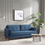 Thumbnail: Modern home furniture Upholstered 3 Seater fabric Sofa with KD Wood Leg,2 pillow