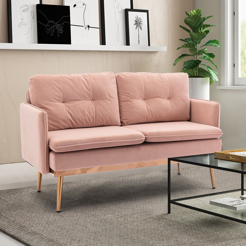 Thumbnail:   Velvet  Sofa , Accent sofa .loveseat sofa with Stainless feet