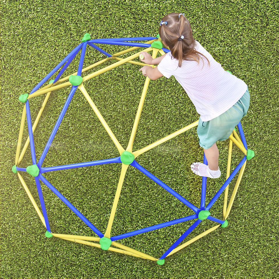 Thumbnail: Kids Climbing Dome Jungle Gym - 6 ft Geometric Playground Dome Climber Play Cent