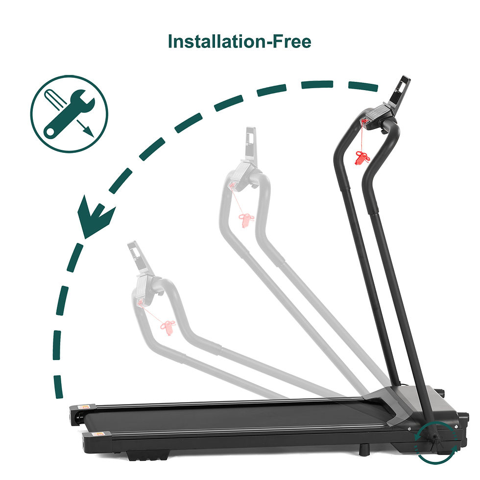 Thumbnail: FYC Folding Treadmill Electric Running Machine tallation-Free Foldable Treadmill