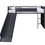 Μικρογραφία: ACME Cargo Twin Loft Bed w/Slide, Gunmetal Finish 38305