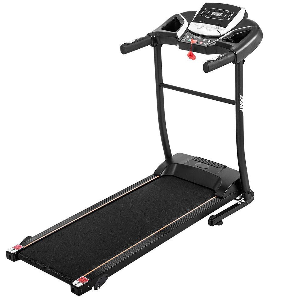 Thumbnail: Classic Style Folding Electric Treadmill Home Gym Motorized Running Machine