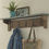 Thumbnail: Millwork 40" Hook Shelf - Wood/Zinc