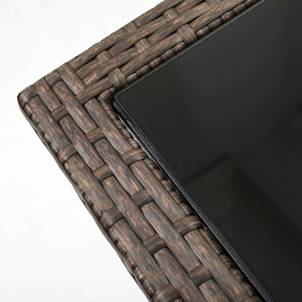 Thumbnail: Outdoor 44& Fire pit  Table  Rectangle  50,000 BTU with  8mm Tempered Glass Tabl