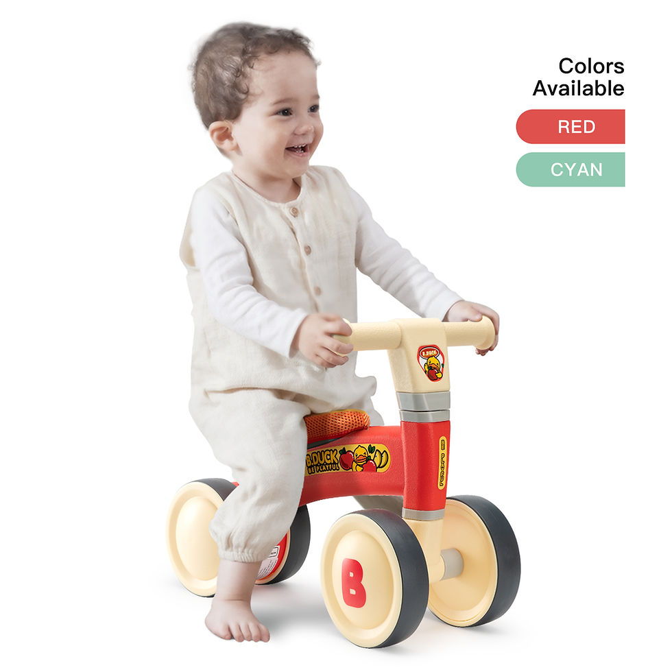 Thumbnail: Four Wheeled Balance Bike Toy for Toddlers,Red