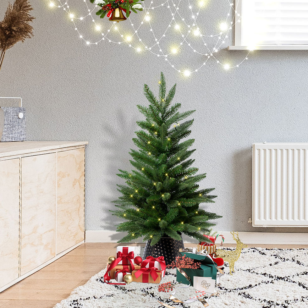 Thumbnail: Twinco Decor 3ft Prelit Artificial Christmas Tree for Holiday Decor