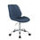 Thumbnail:  Muata Office Chair, Twilight Blue Velvet & Chrome 92932