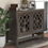 Thumbnail: U-style Wood Accent Buffet Sideboard Storage Cabinet with Doors and Adjustable S