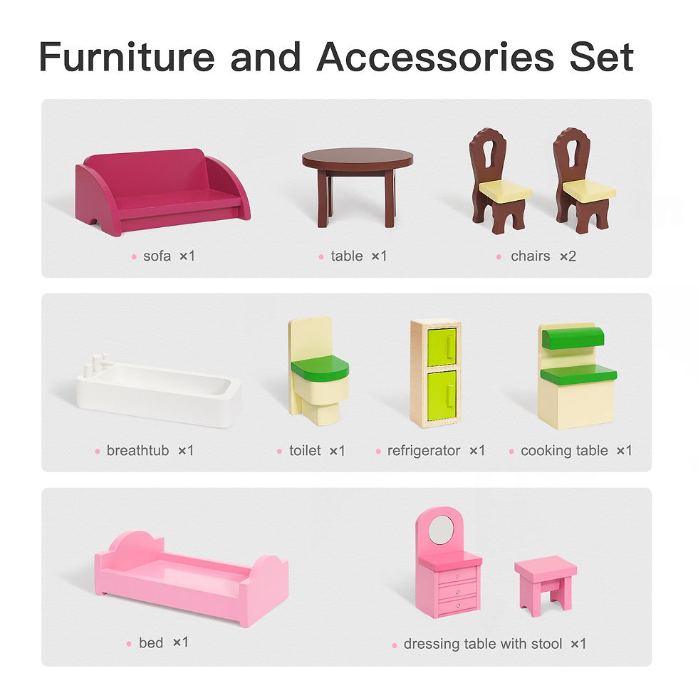 Thumbnail: Dreamy Dollhouse for KidsGreat Gift for BirthdayChristmas