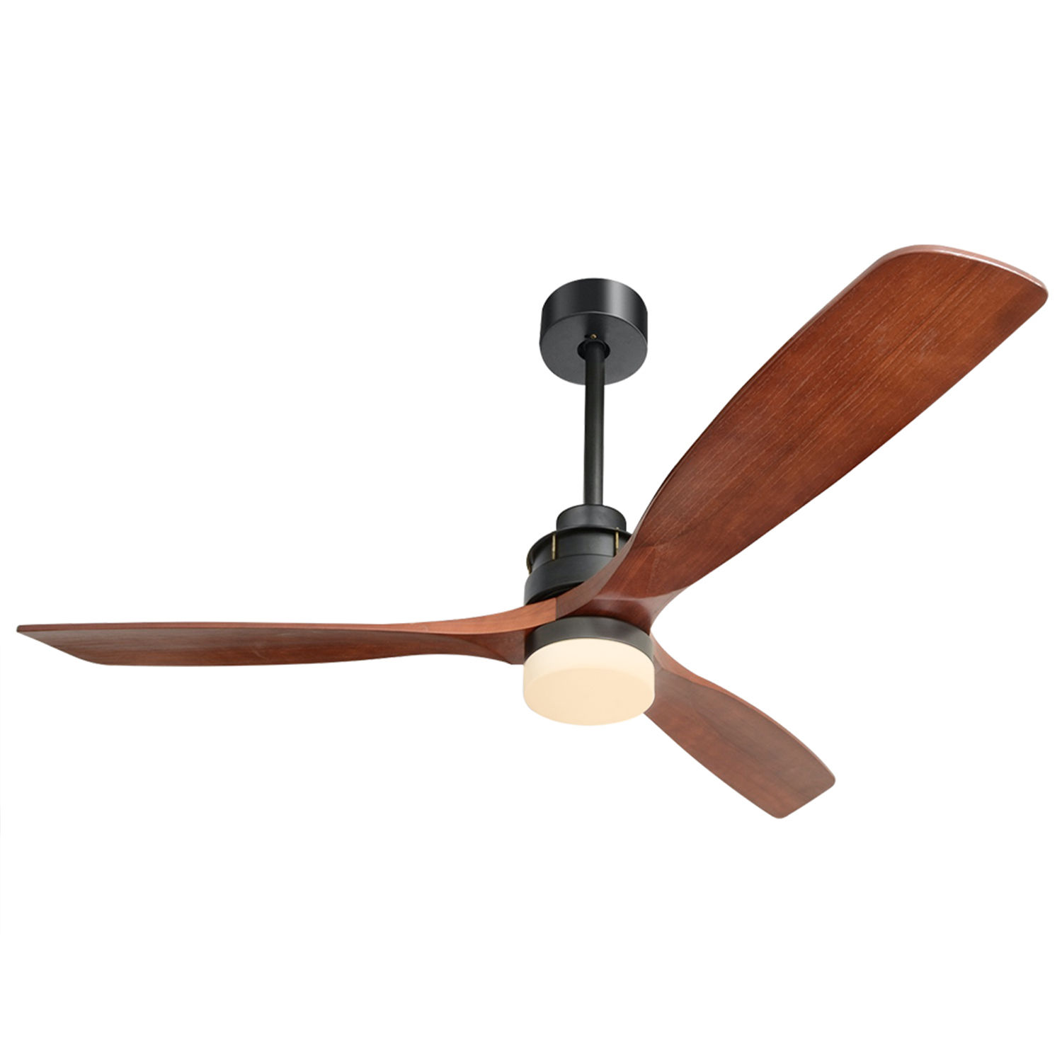 60\\\'\\\' 3 Solid Wood Blade DC Motor Ceiling Fan Decorate for the Living Room 