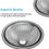 Thumbnail: FR Glass Vessel Bathroom Sink Modern Tempered Glass Vessel Bowl Sink, Round Crys