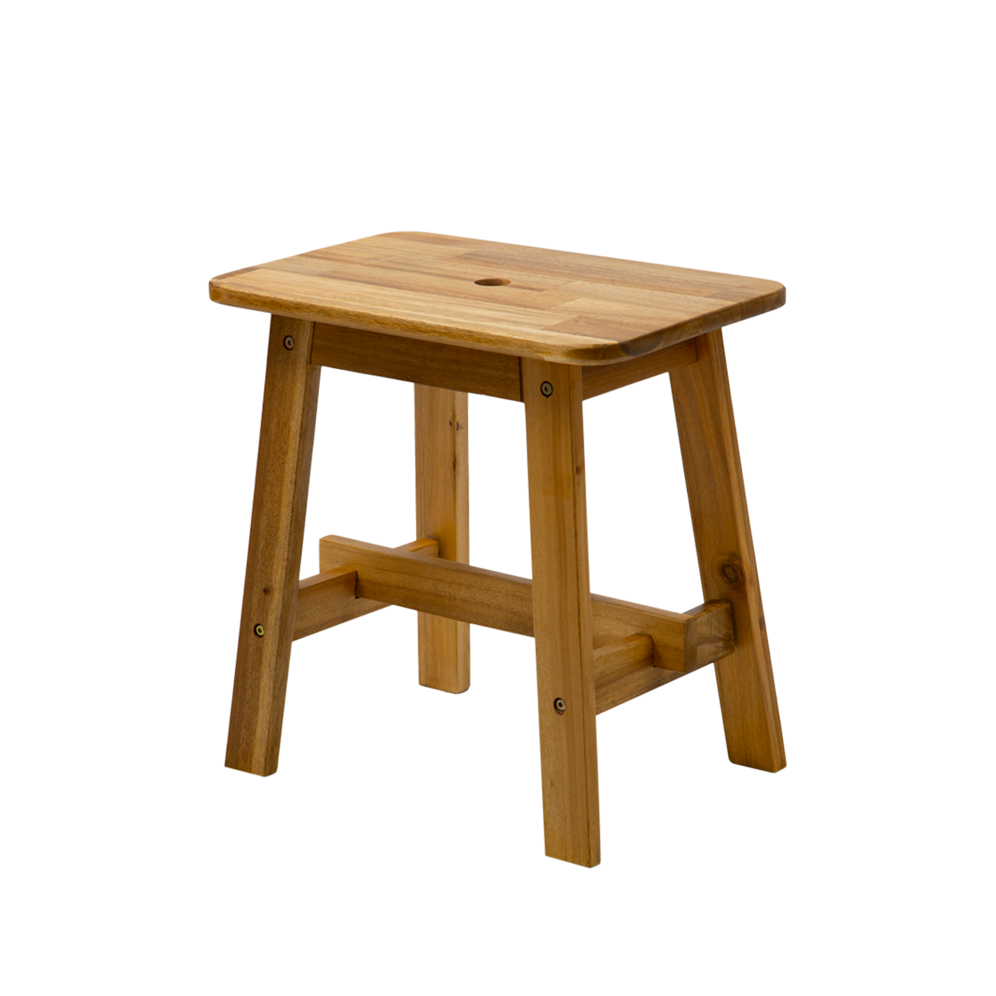 BEEFURNI Acacia Wood Stool Rectangle Top Chairs Best Ideas End Tables For Sofas 