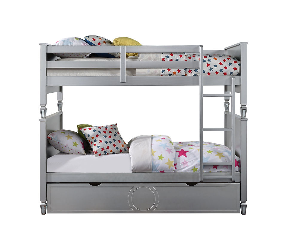Indexkép: ACME Powell Twin/Twin Bunk Bed, Silver Finish 38325