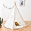 Thumbnail: Kids Tent Natural Cotton Canvas Stable Framework Indoor Outdoor Safe Playing Hou