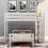 Thumbnail: Twin over Twin Bed with Shelves-White
