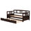 Thumbnail: Twin Size Daybed Wood Bed with Twin Size Trundle,Espresso