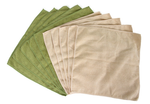 Greenery Collection Microfiber Cleaning Cloths 10 Pk Evriholder Products