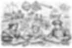 Line Art of Famous Explorers keeping Detailed Logs