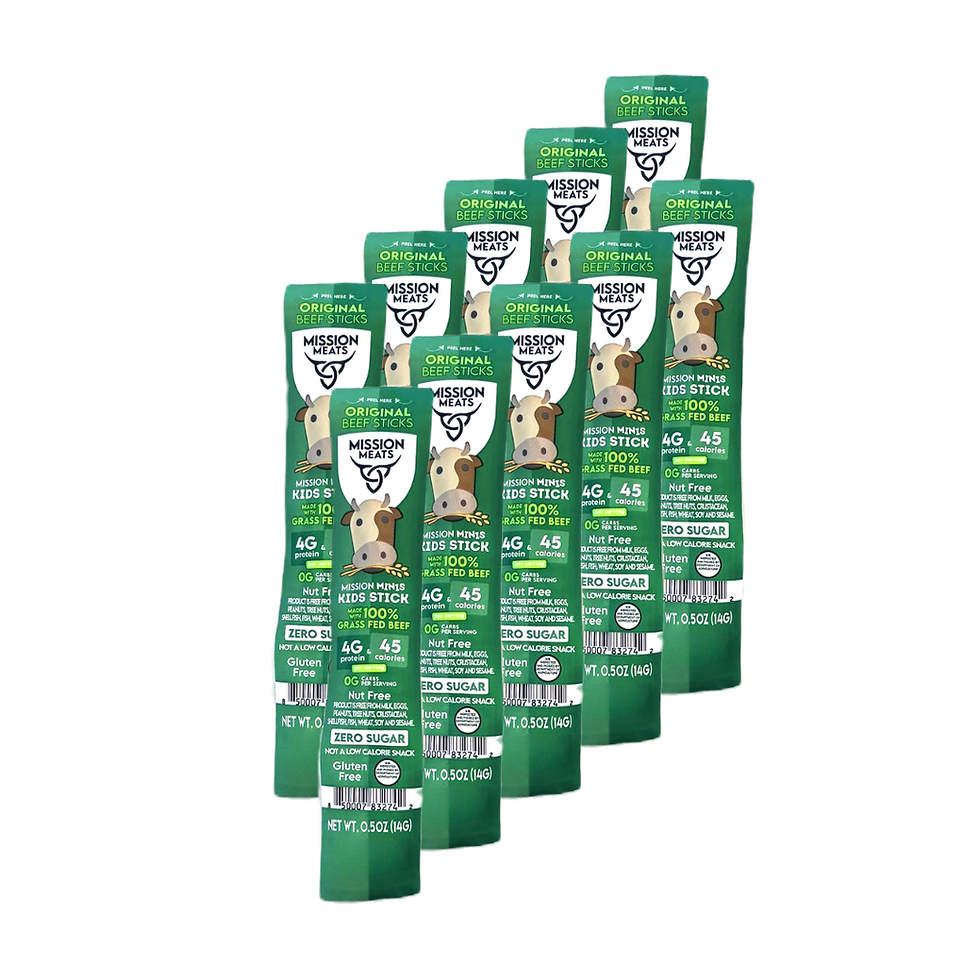 Thumbnail: Mission Meats Mini Sticks - Original Beef 0.5oz (10 Mini Sticks)