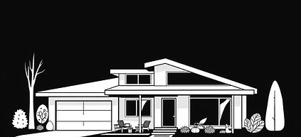 white on black background vector house mid century modern.jpg
