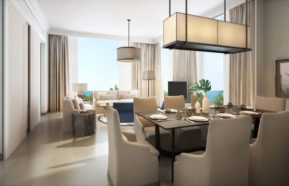 3-Bedroom Apartment, Living