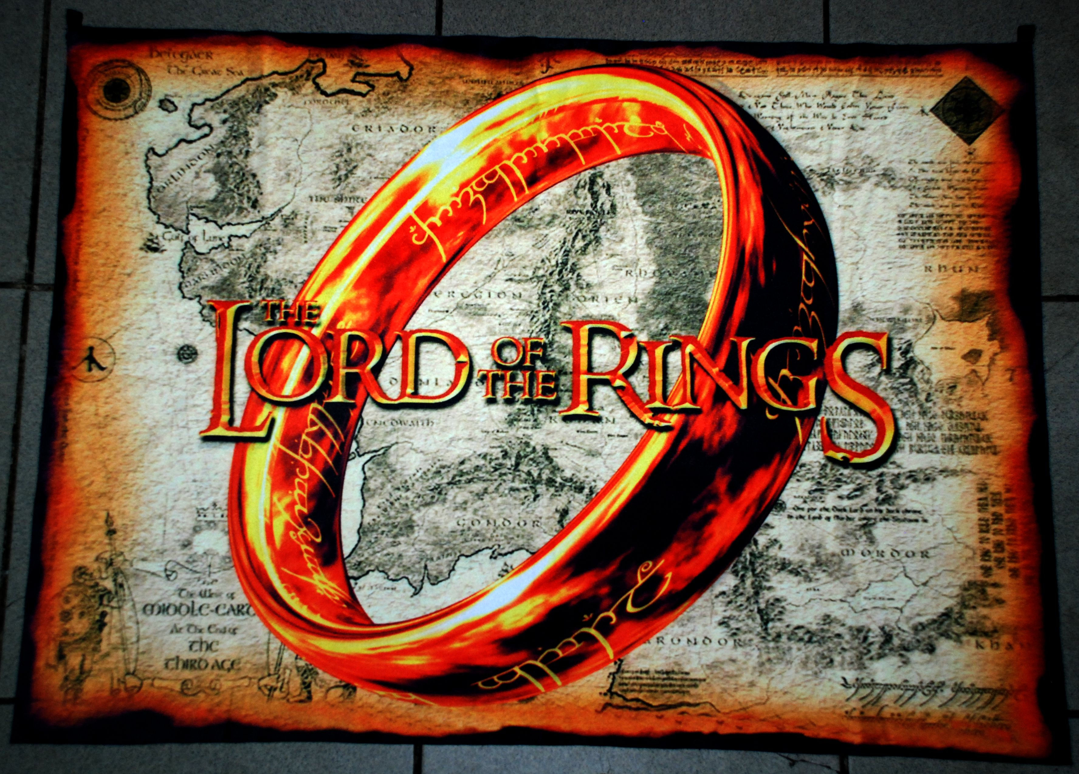 Lord of The Rings Kumaş Poster