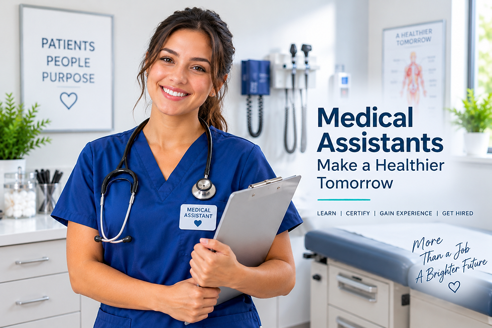 Medical assistant in a clinical setting representing Clinical Skills Institute online Medical Assistant training and career preparation