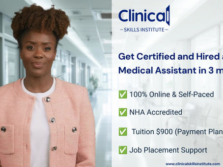 Become a Certified Medical Assistant in 3 Months – 100% Online
