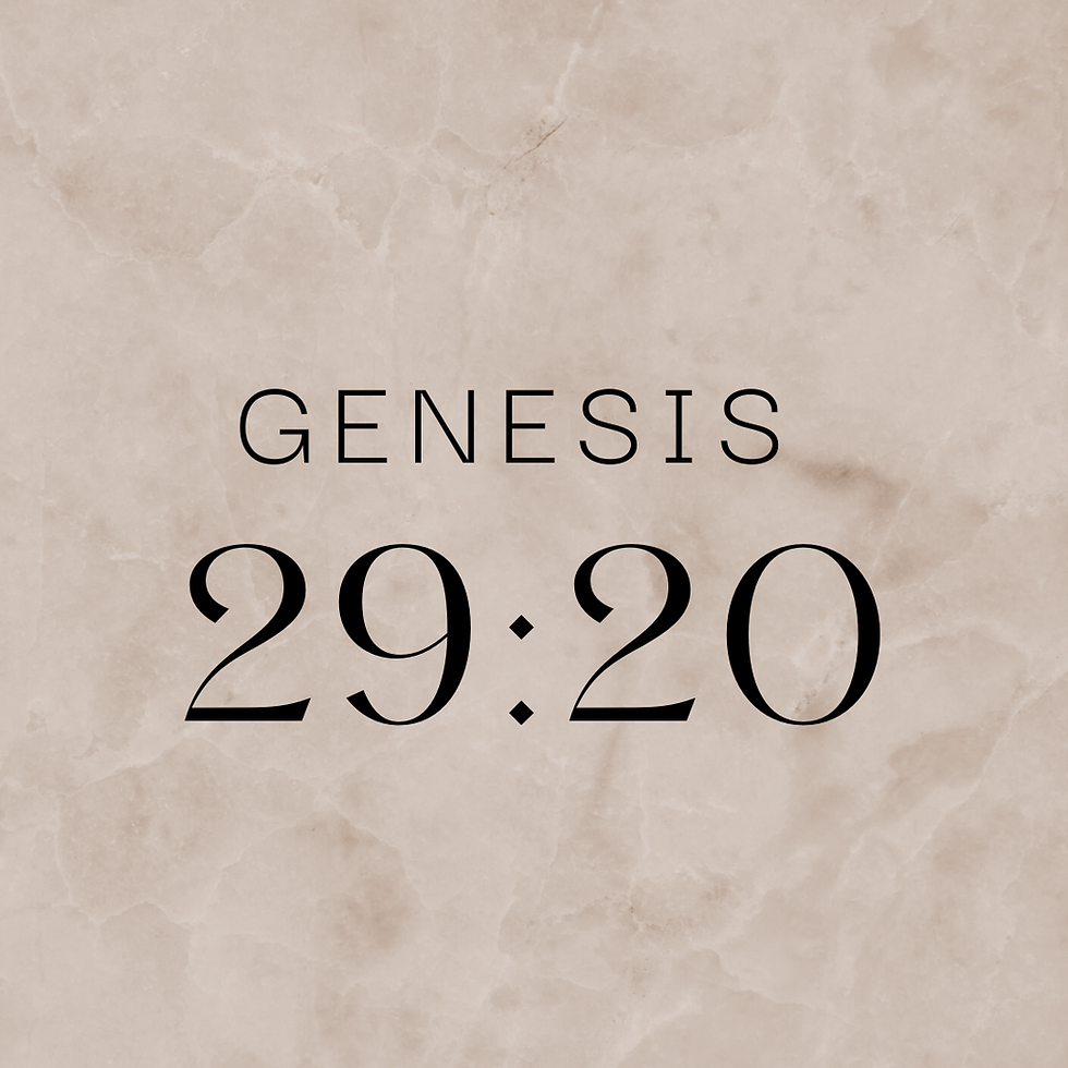 Genesis 29:20