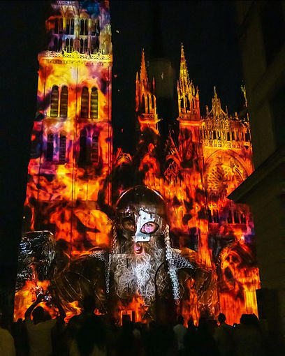 La Cathédrale en Lumière en été, Rouen