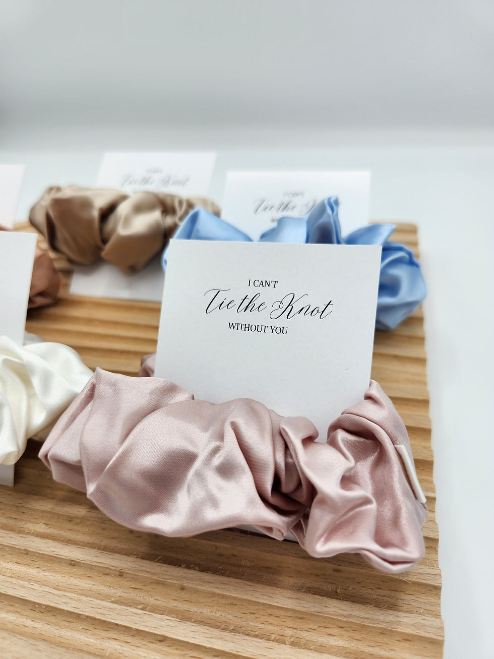 Thumbnail: Bridesmaid Silk Scrunchies