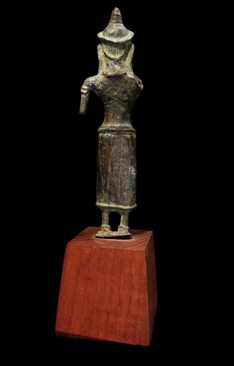 Thumbnail: Divinité en bronze - ANGKOR VAT - 12ème S. - Expertisée par le cabinet Portier