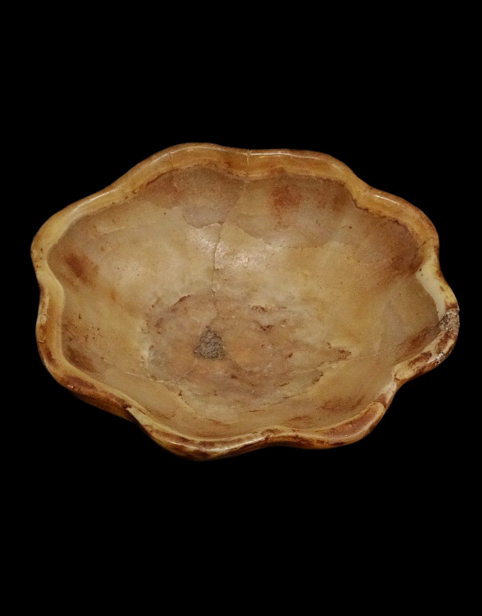 Miniatura: Copa de alabastro multilobulada - 1000 a. C. - colección de F. Antonovitch