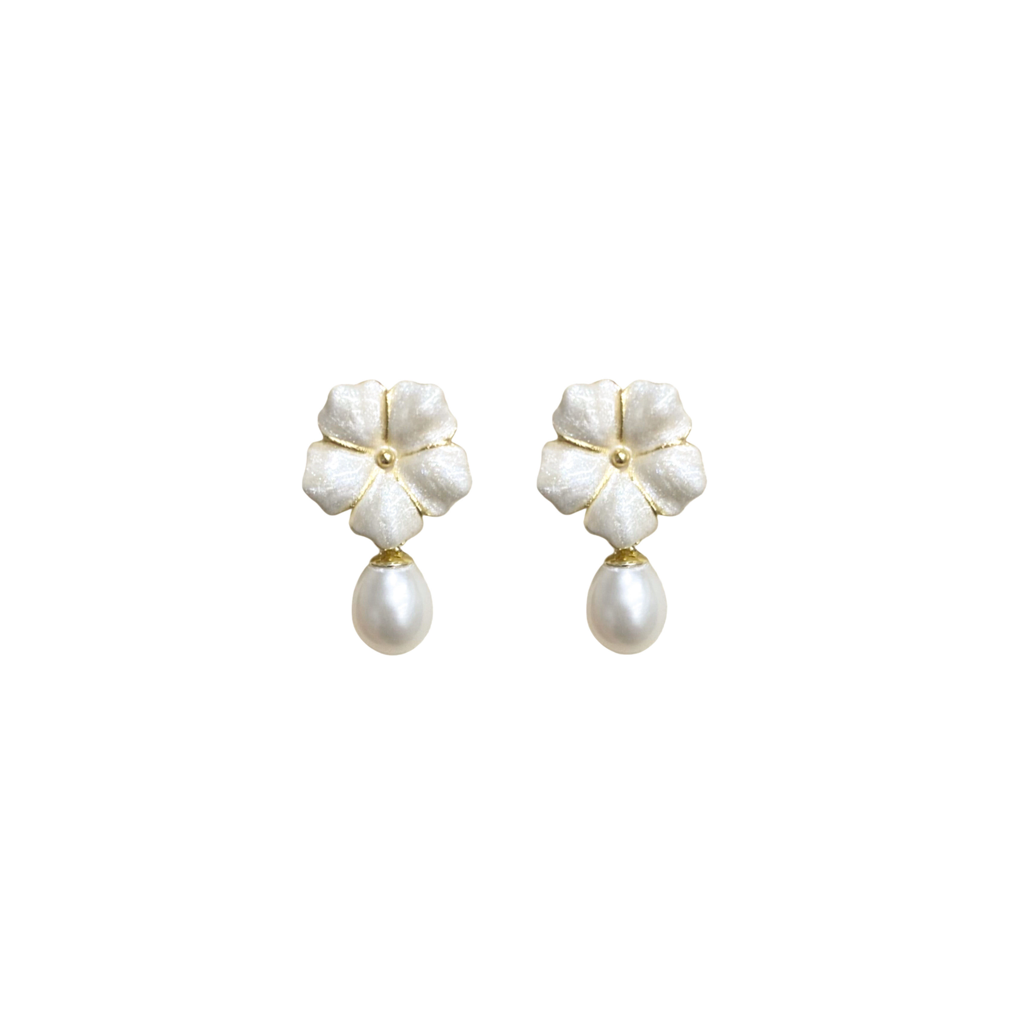Bavella Mini Pearl Earrings | Drop