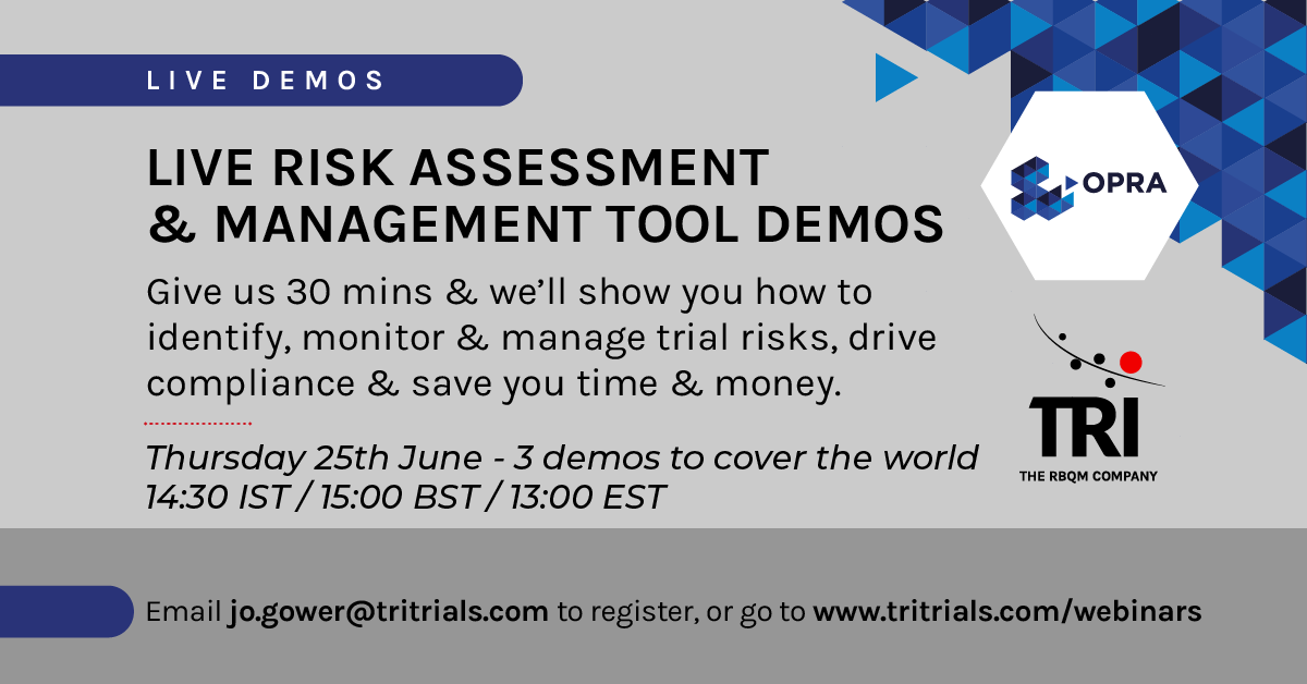Risk-Based Quality Management | TRI - RBQM made simple | Cambridge