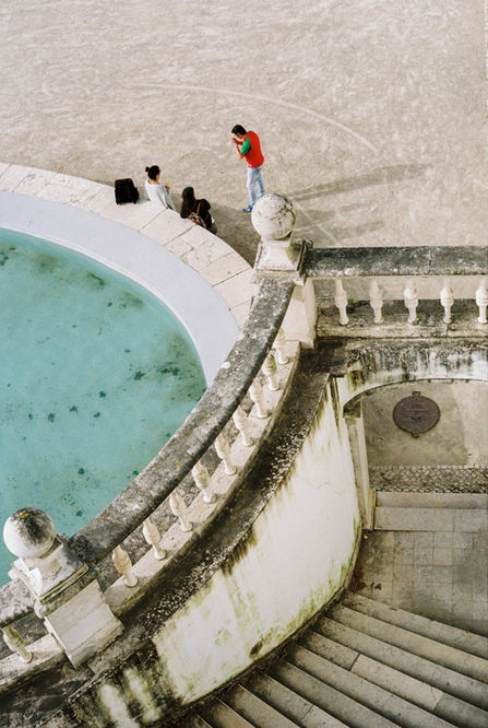 Travel photography stone staircase and water perspective Studio Barco