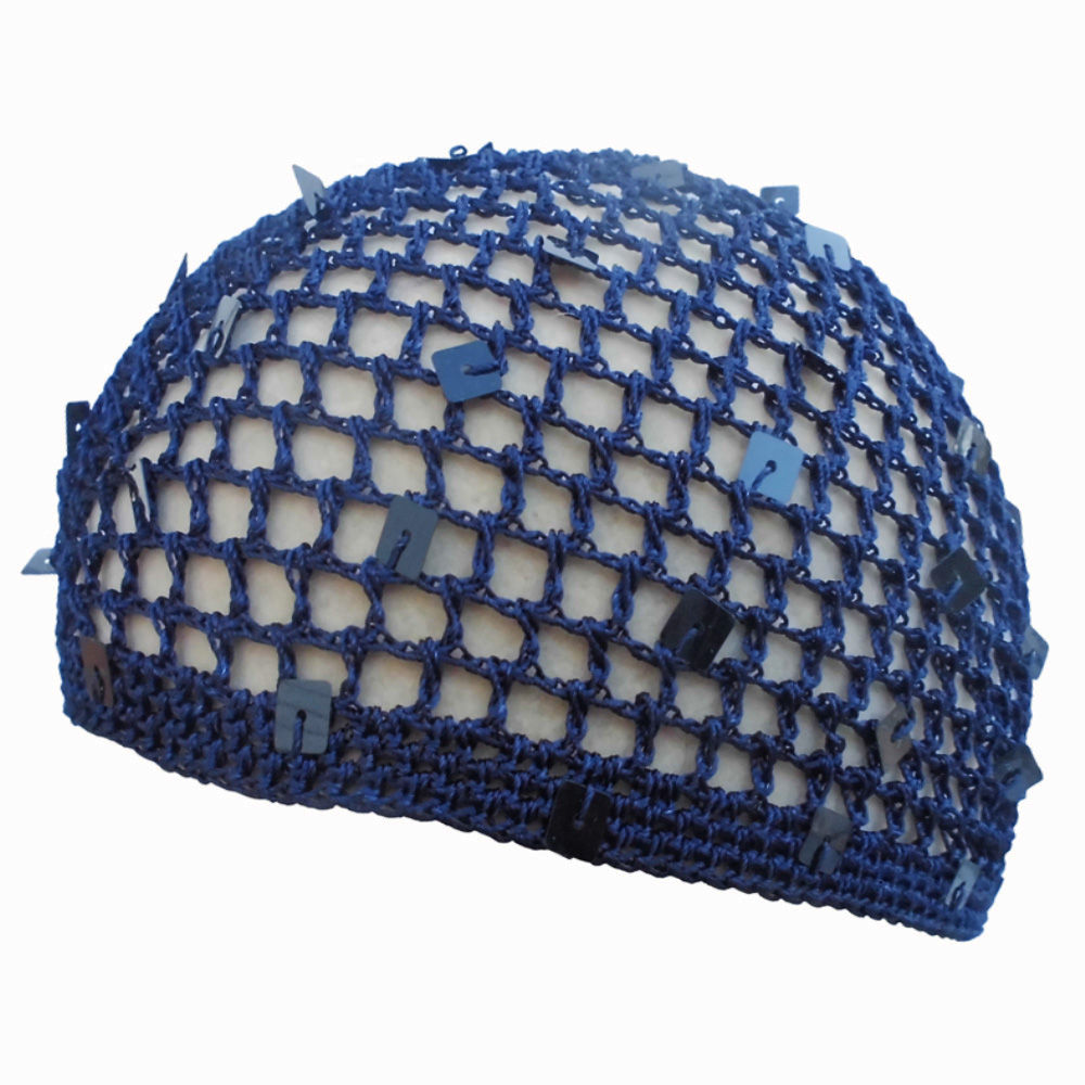 Paillet hat Mørkeblå