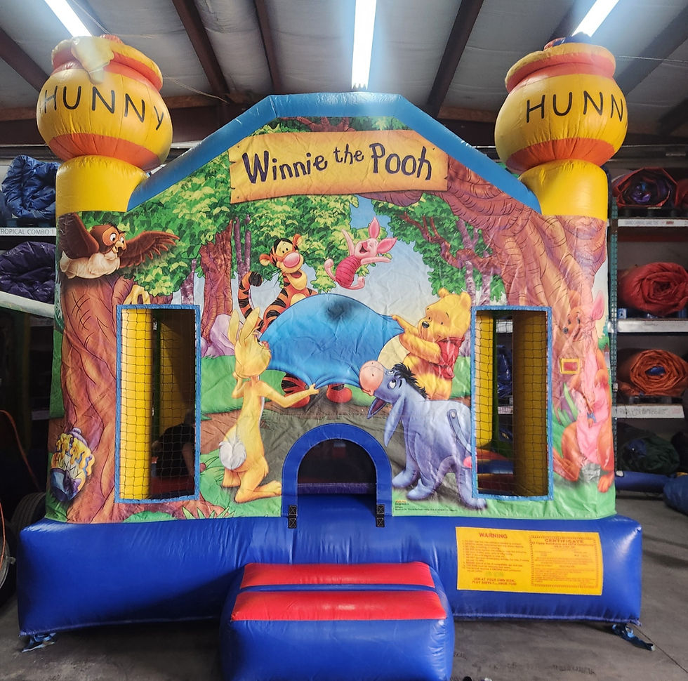 Winnie the Pooh Bounce House Front View