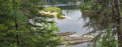 Hiking trail scenery at Chutes Provincial Park
