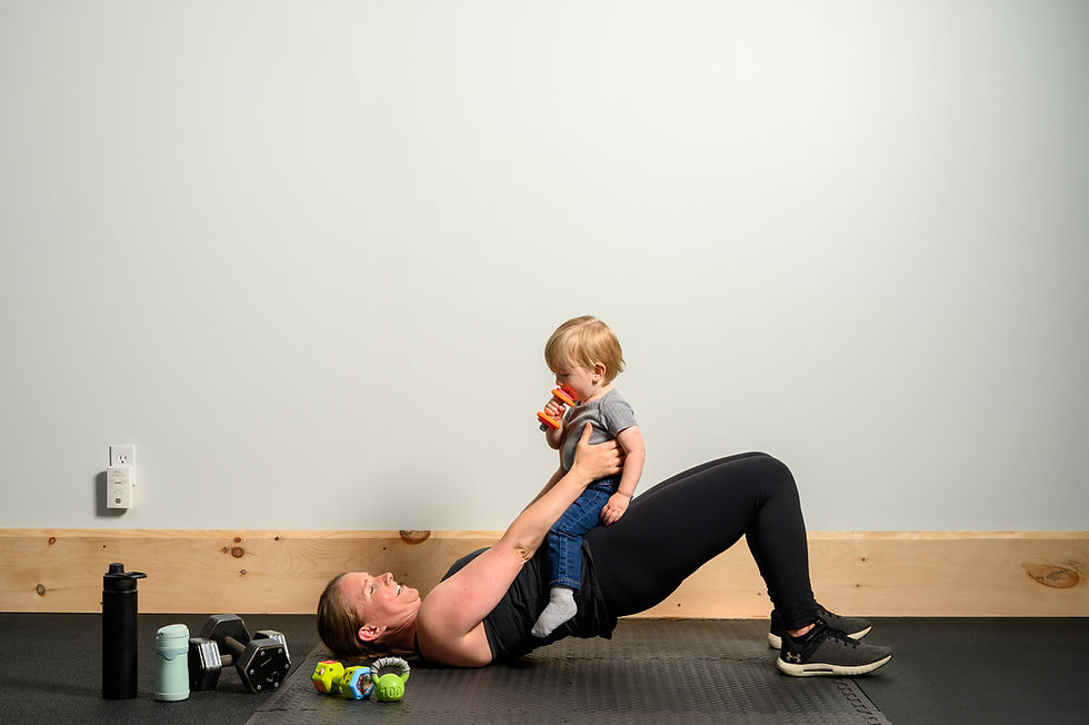 Hip Bridge with my son