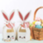 Miniaturbild: Osterkörbchen Osterhase aus Papier 6er Pack